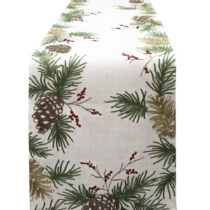 Table Runner Pinecones