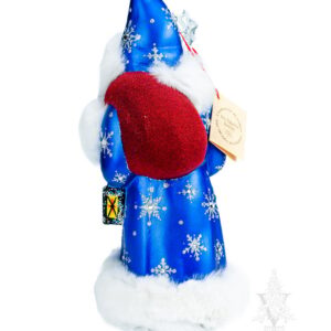 Dk Blue Santa with Tree & Lantern