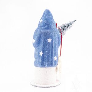 Santa Lt. Blue Stars & Beaded