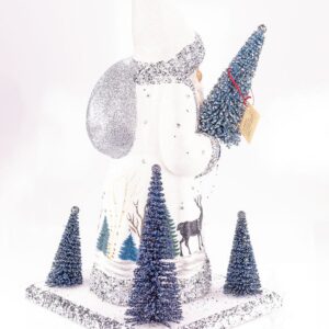 Santa White Reindeer Design