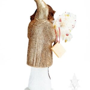Santa Gold Coat with Feather Tree