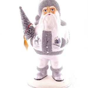 Santa White with Beaded Edge