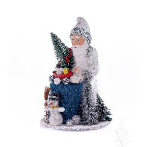 Santa White with Blue Bag