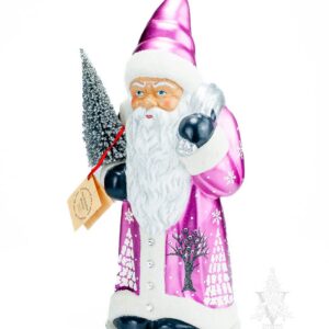 Santa Mauve with Tree/Crystals