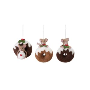 Felt Mouse On Doughnut (Assorted)
