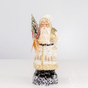 Santa White & Gold, Beaded Bag