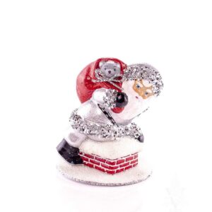 Santa On Chimney with Bag