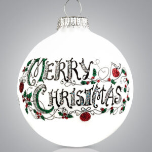 Merry Christmas Script Ornament