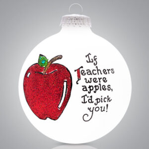 Teacher Apple Ornament